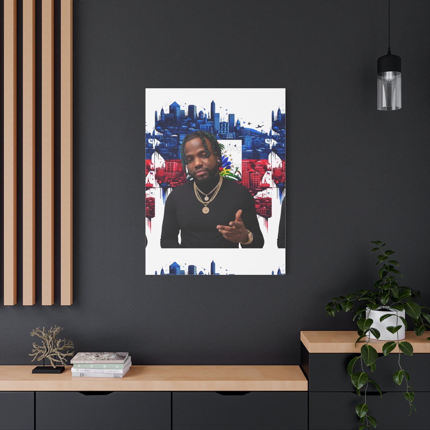 Personalized Urban Flag Background Matte