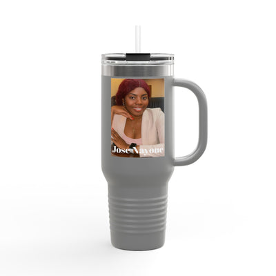 40oz Insulated Travel Tumbler with Custom Photo — Personalized Mug for Commuters & Gifts