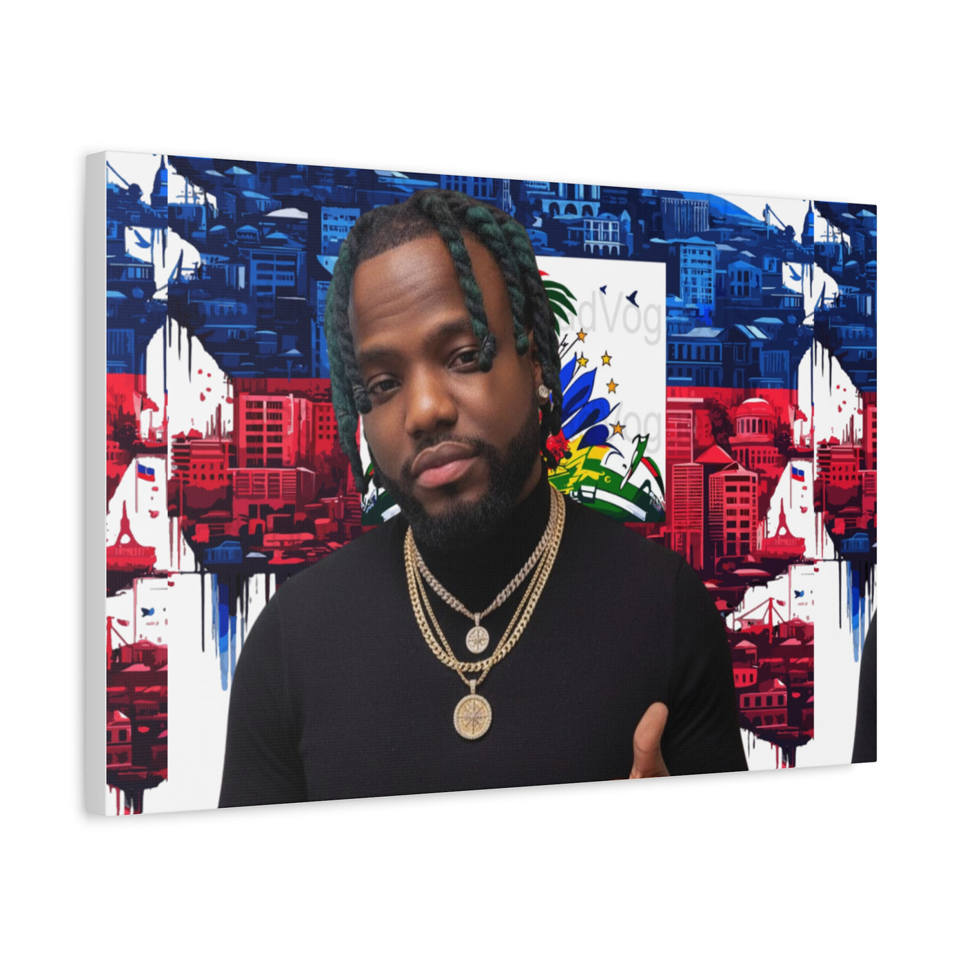 Personalized Urban Flag Background Matte