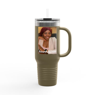 40oz Insulated Travel Tumbler with Custom Photo — Personalized Mug for Commuters & Gifts