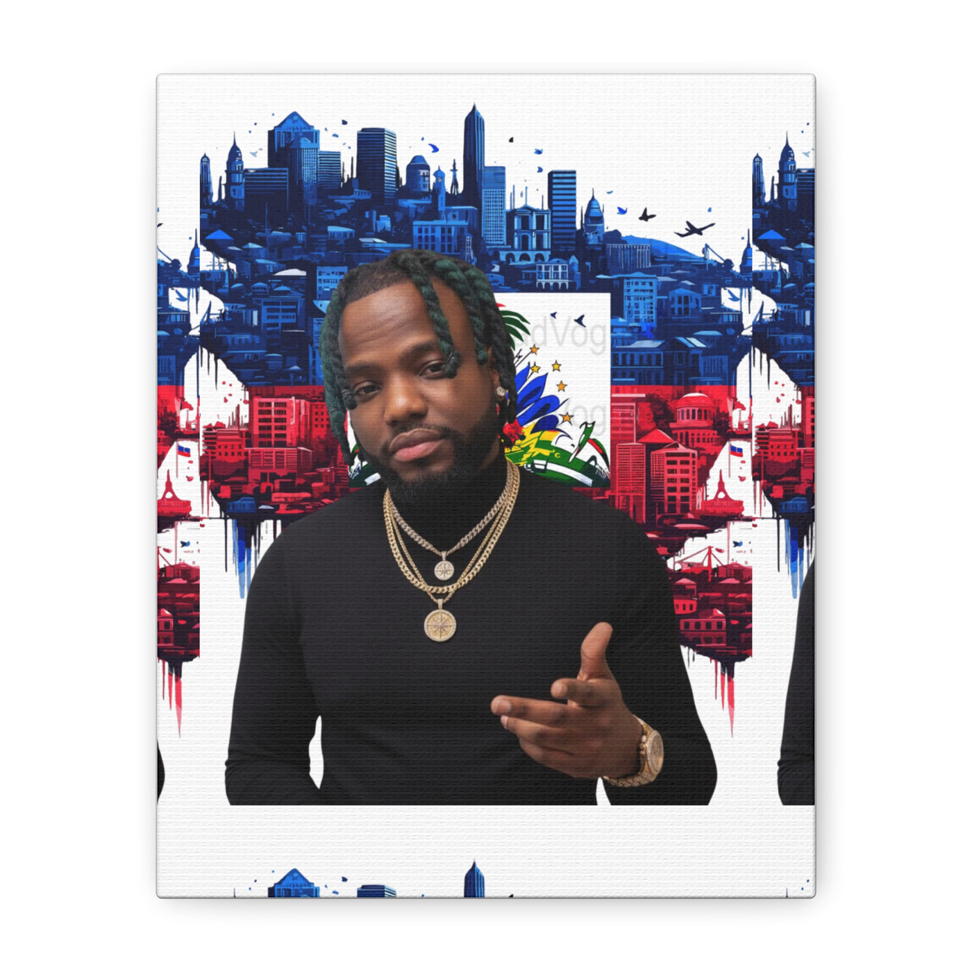 Personalized Urban Flag Background Matte