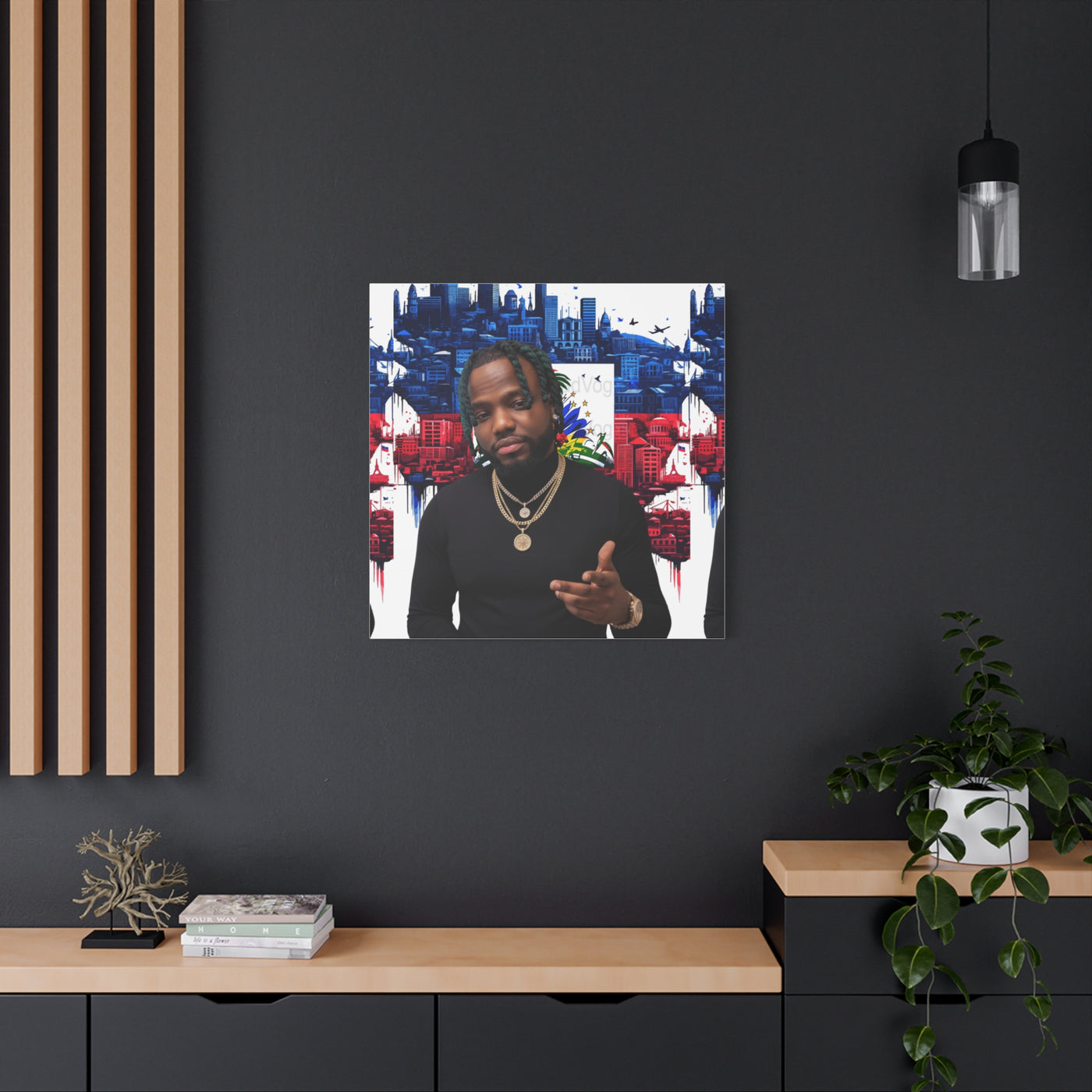 Personalized Urban Flag Background Matte