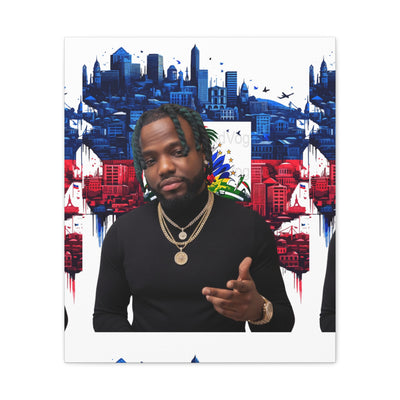 Personalized Urban Flag Background Matte