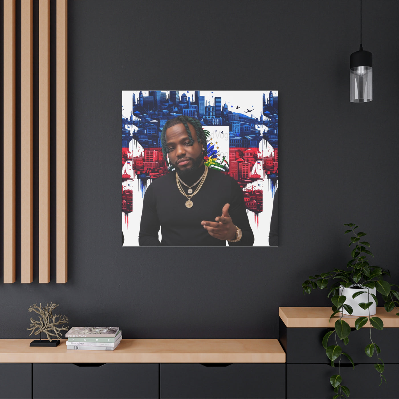 Personalized Urban Flag Background Matte