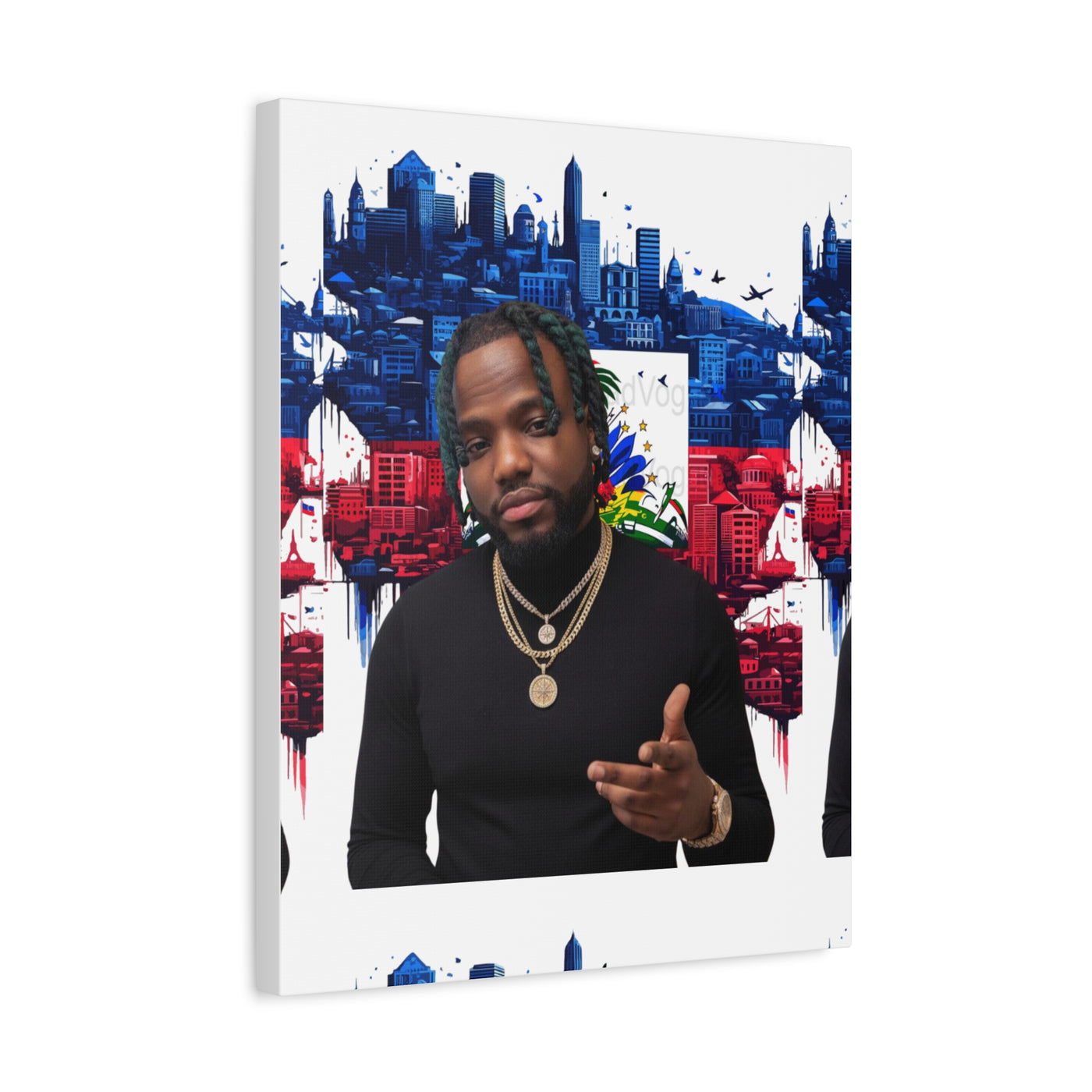 Personalized Urban Flag Background Matte