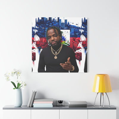 Personalized Urban Flag Background Matte