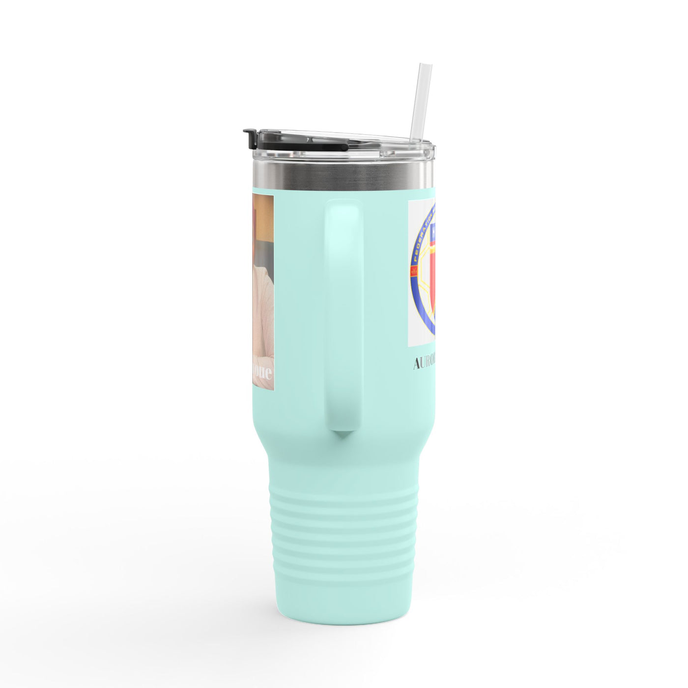 40oz Insulated Travel Tumbler with Custom Photo — Personalized Mug for Commuters & Gifts