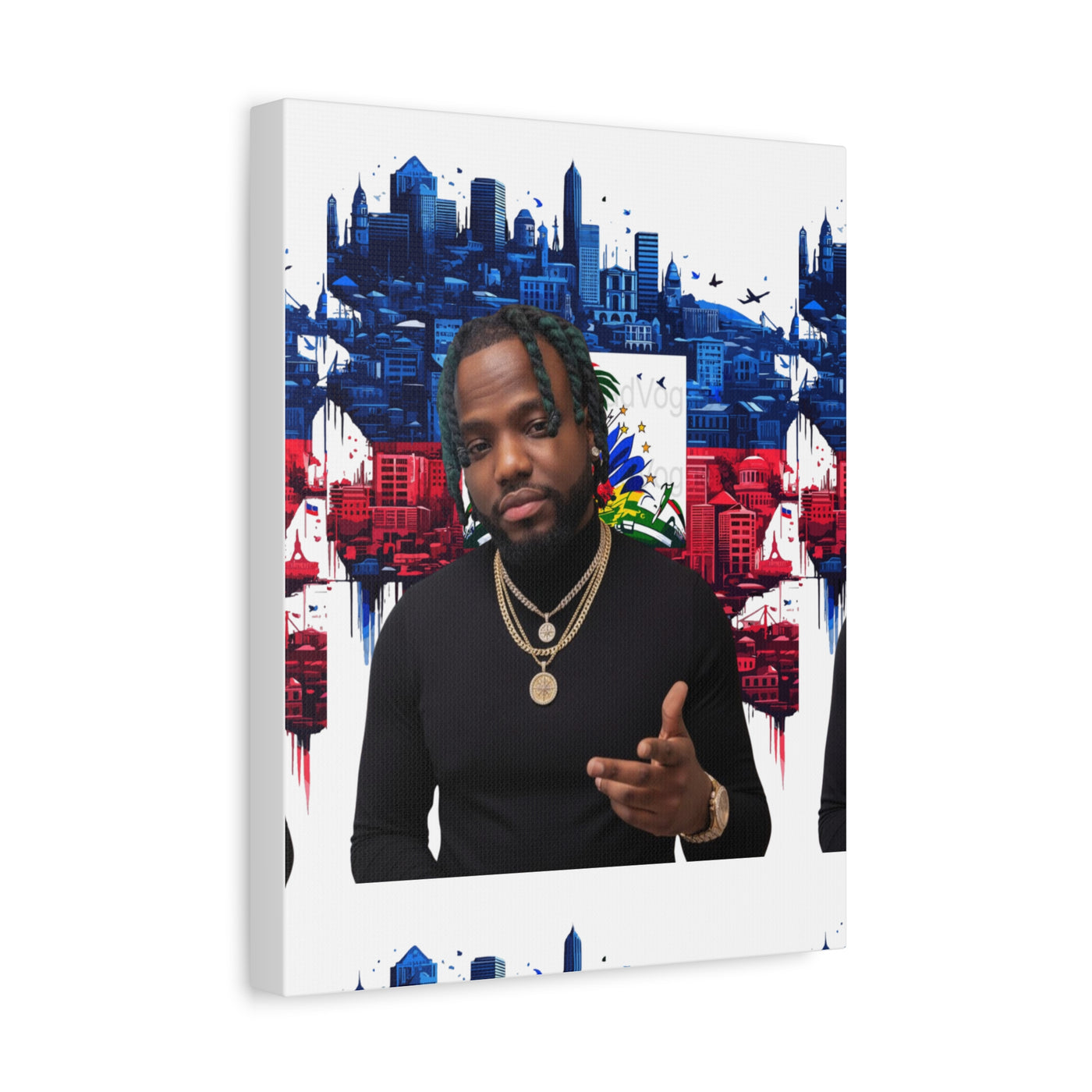 Personalized Urban Flag Background Matte