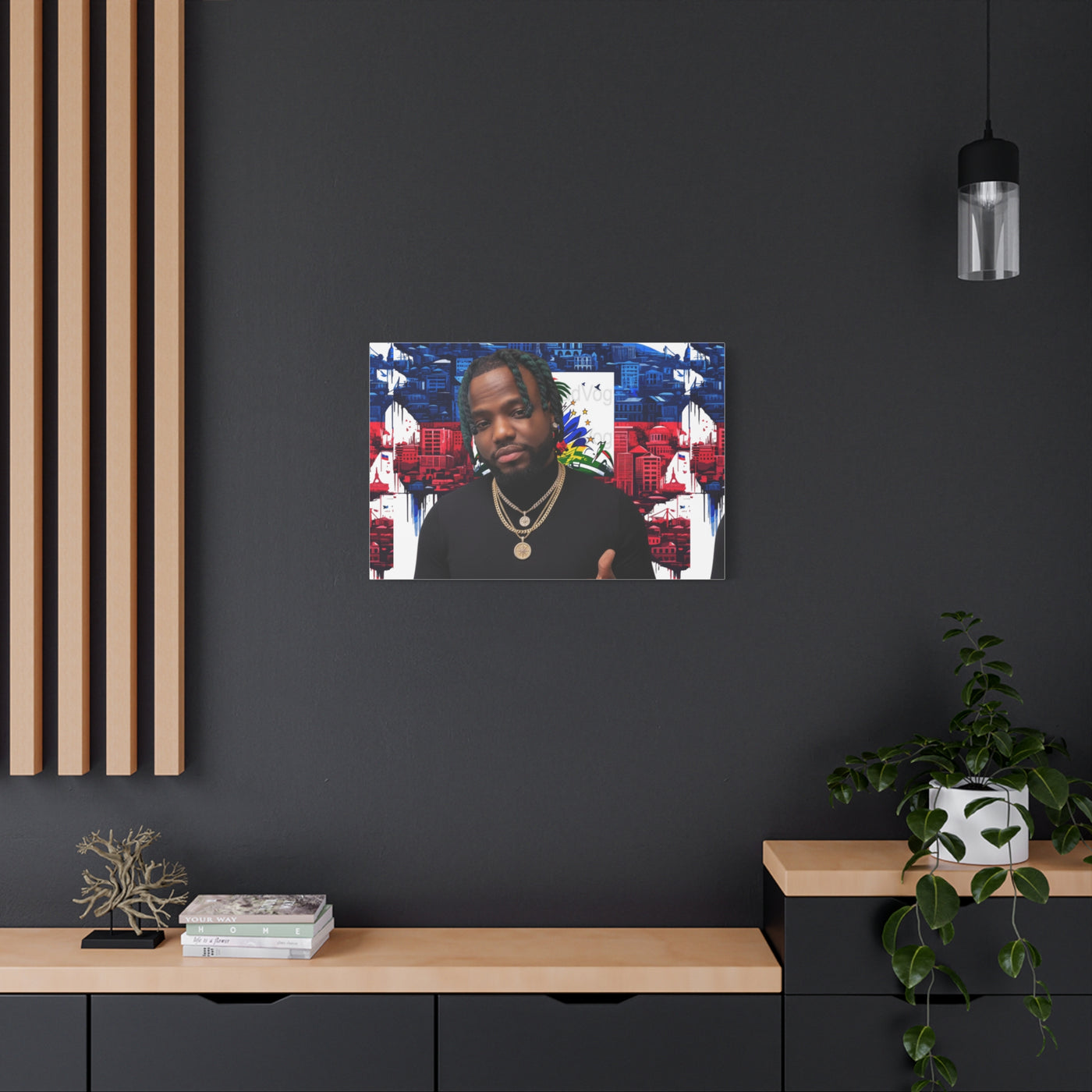 Personalized Urban Flag Background Matte