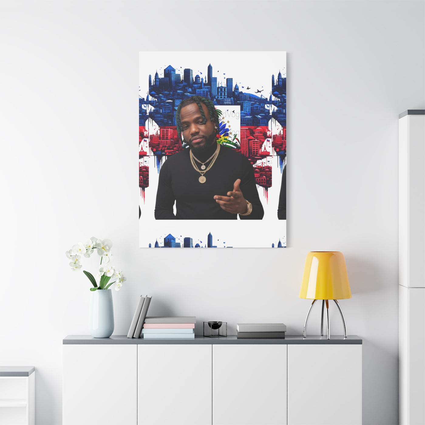 Personalized Urban Flag Background Matte