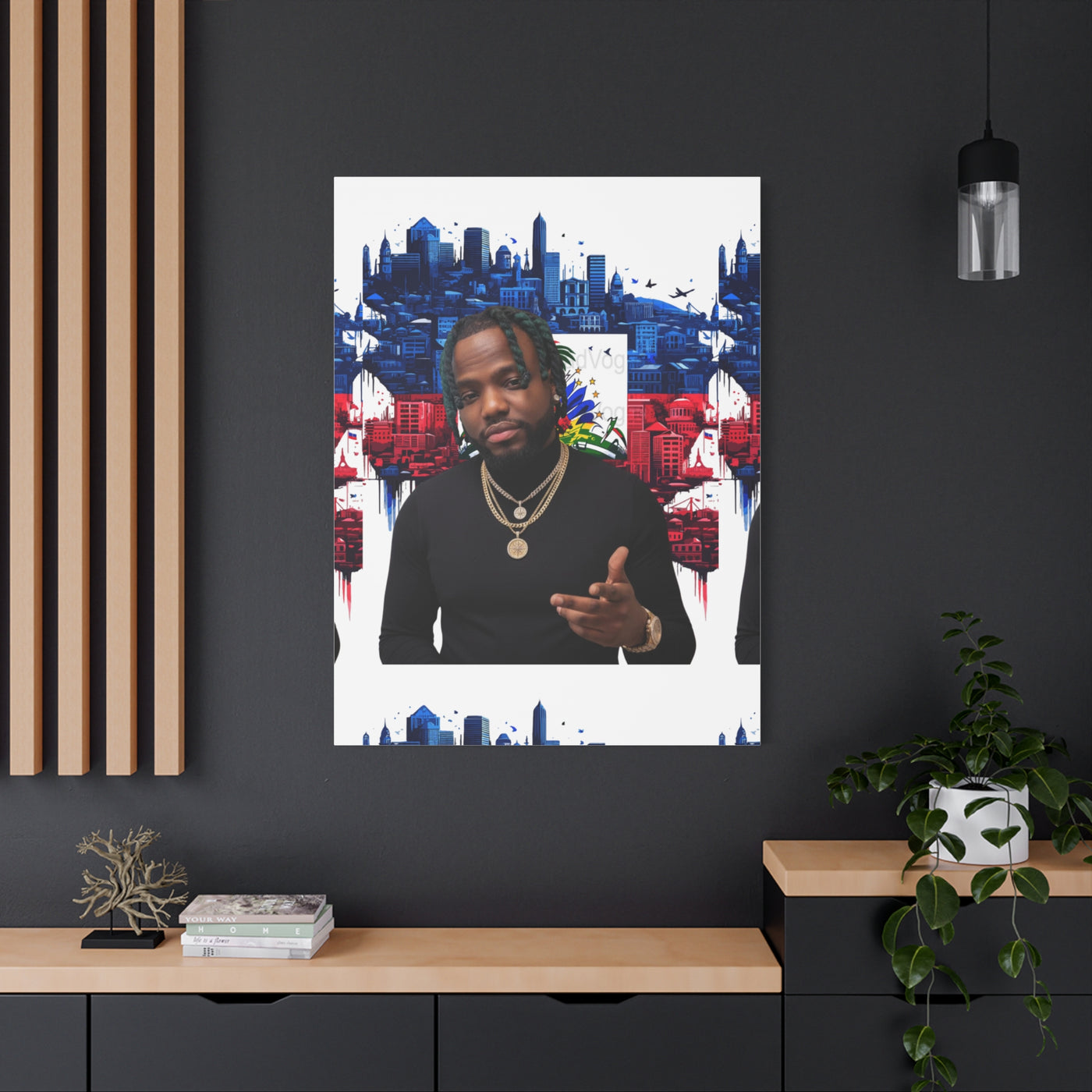 Personalized Urban Flag Background Matte