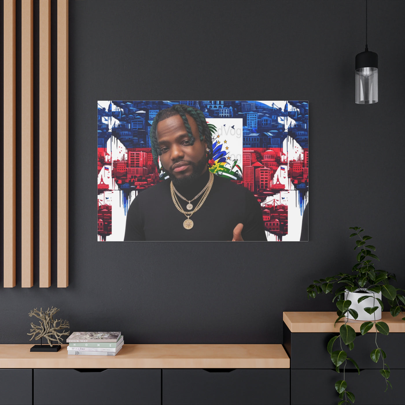 Personalized Urban Flag Background Matte