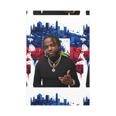 Personalized Urban Flag Background Matte