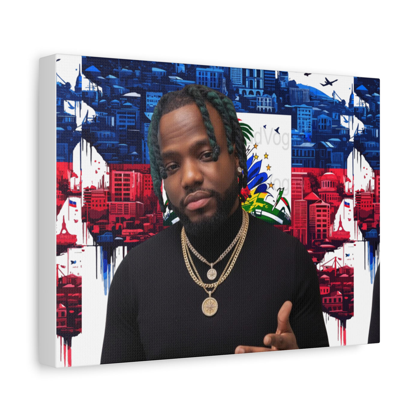 Personalized Urban Flag Background Matte