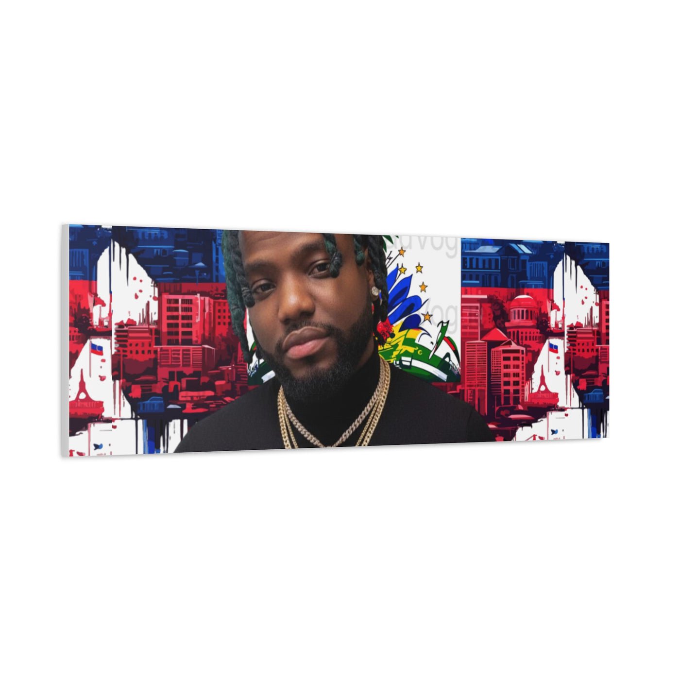 Personalized Urban Flag Background Matte