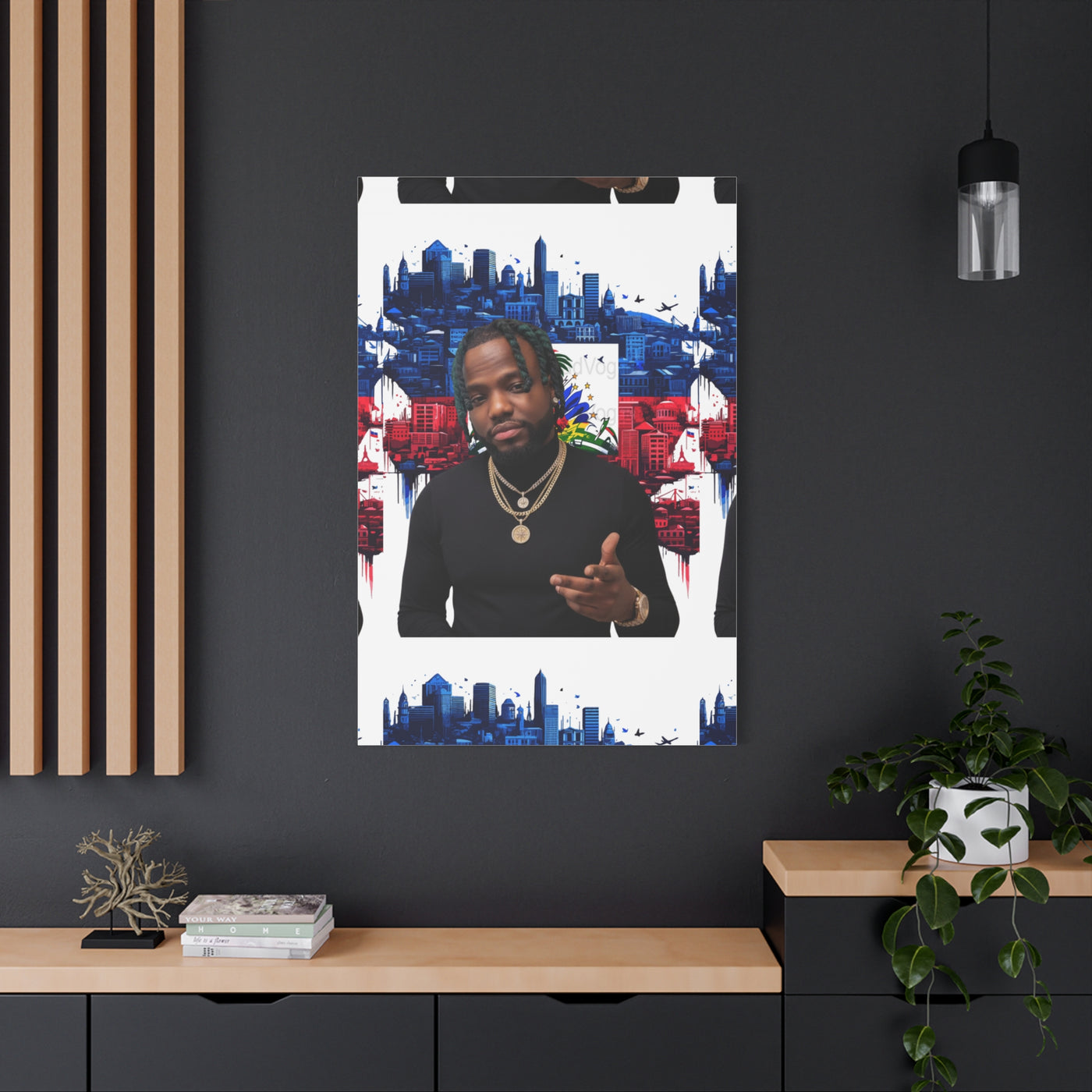 Personalized Urban Flag Background Matte