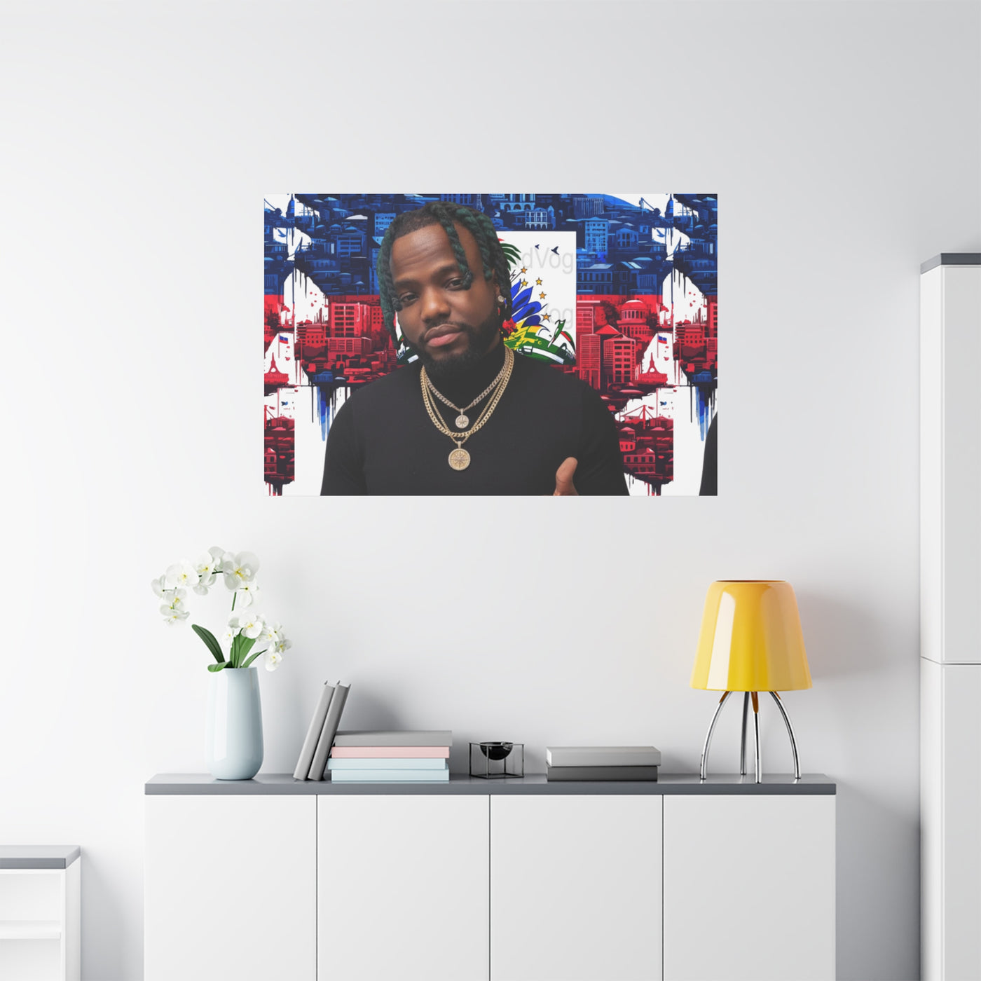 Personalized Urban Flag Background Matte