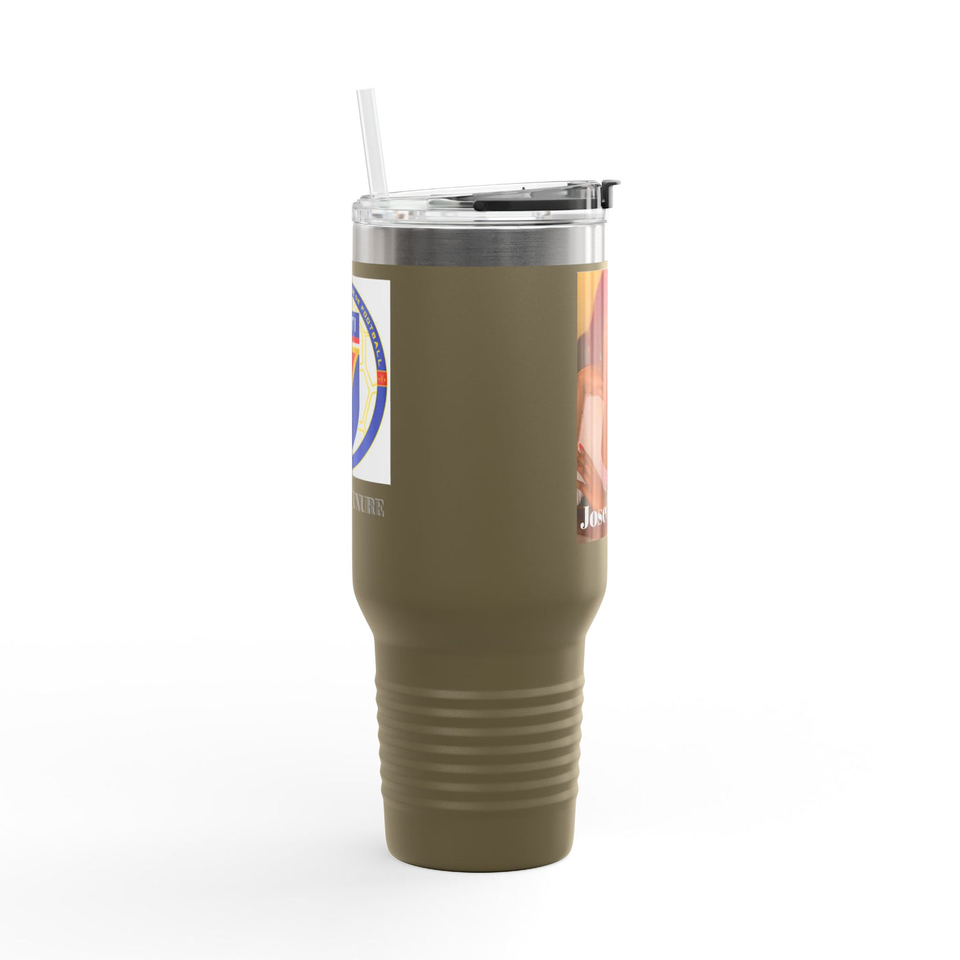 40oz Insulated Travel Tumbler with Custom Photo — Personalized Mug for Commuters & Gifts