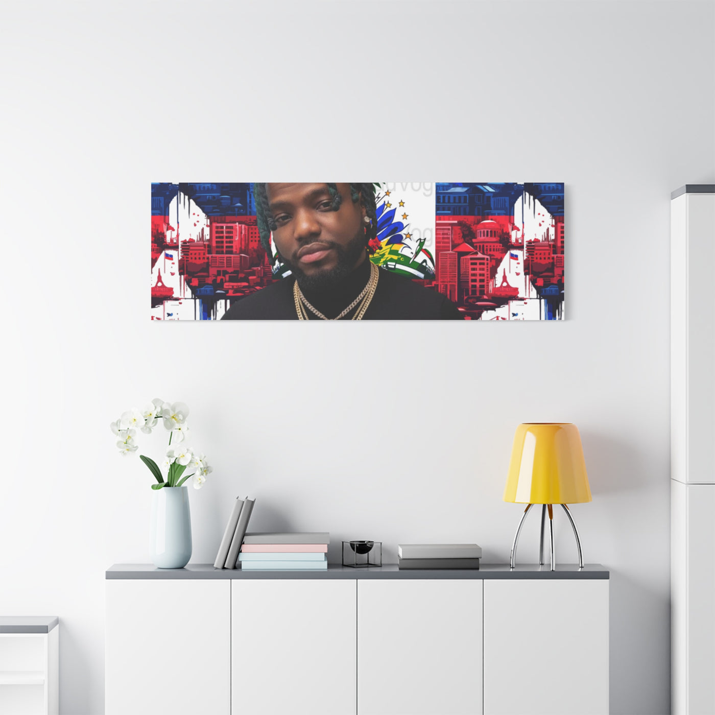 Personalized Urban Flag Background Matte