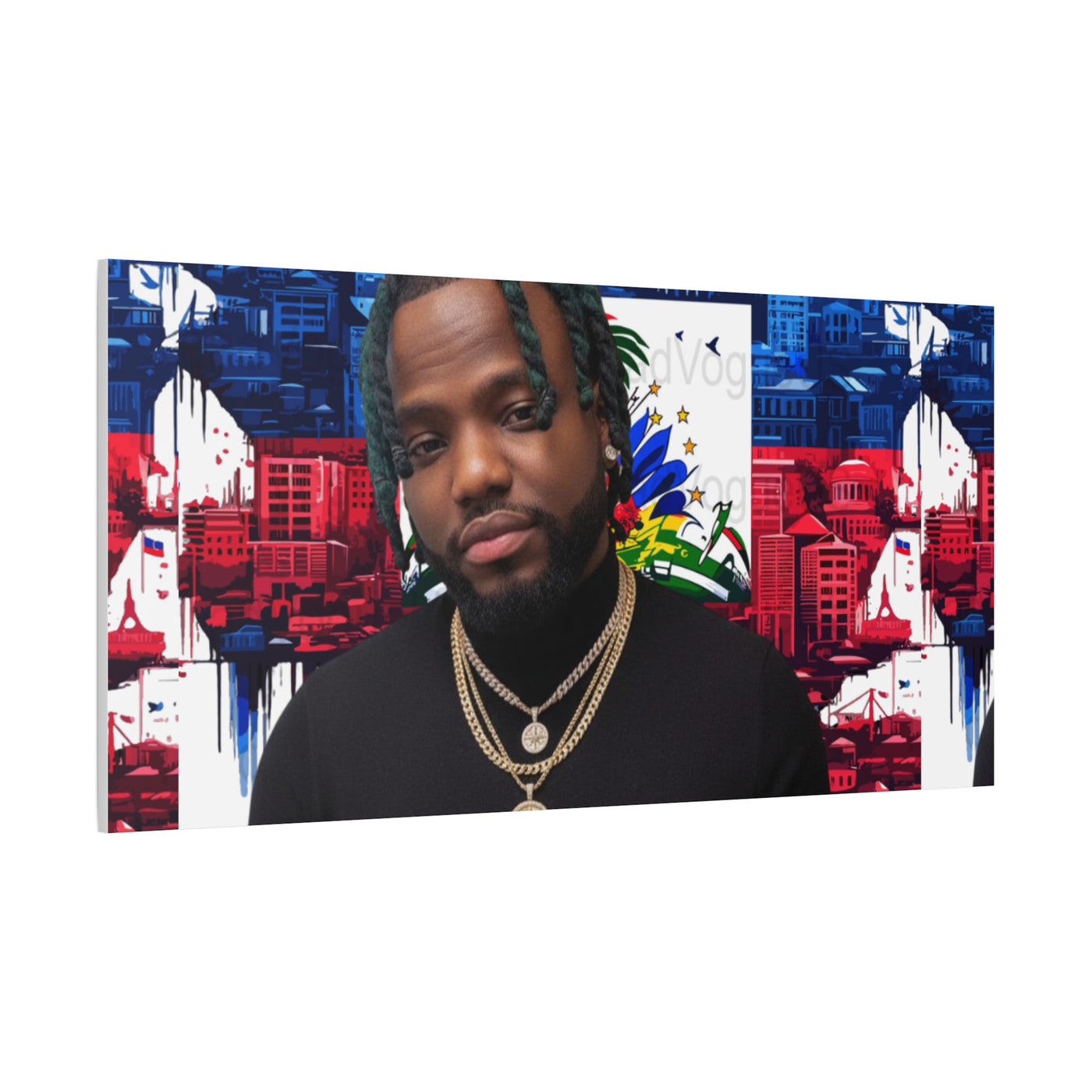 Personalized Urban Flag Background Matte