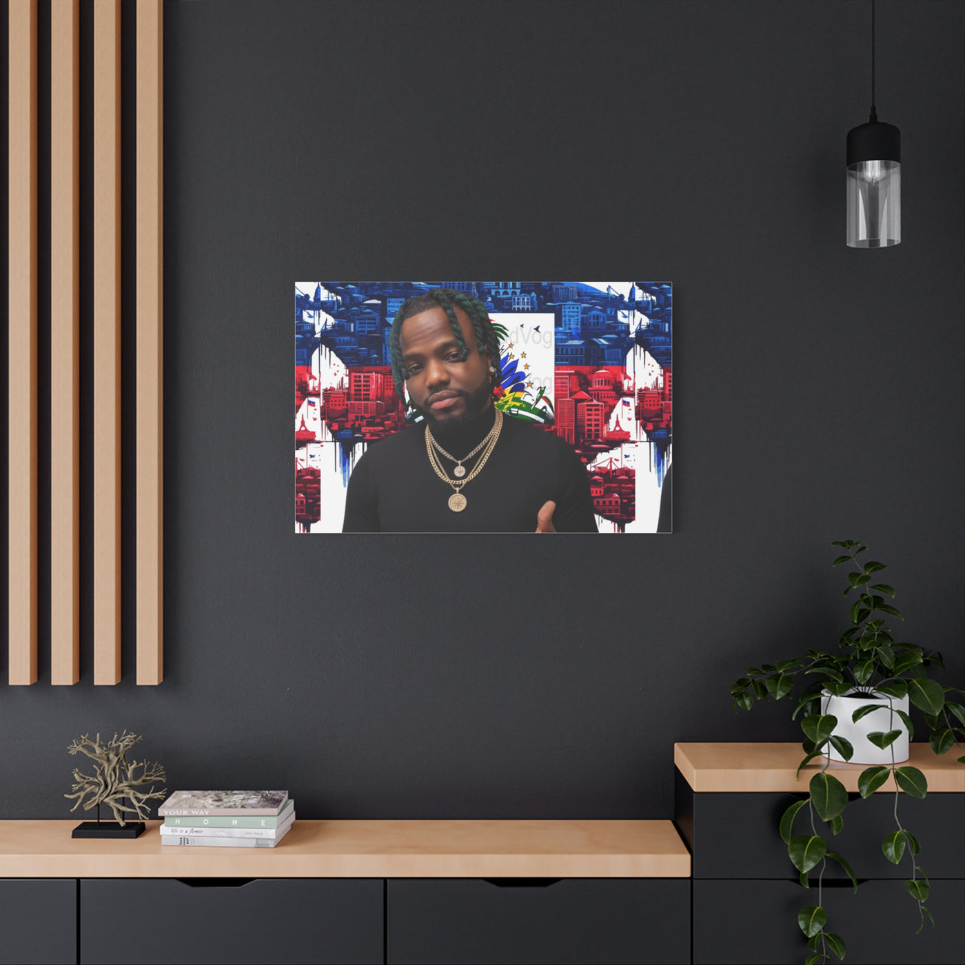 Personalized Urban Flag Background Matte