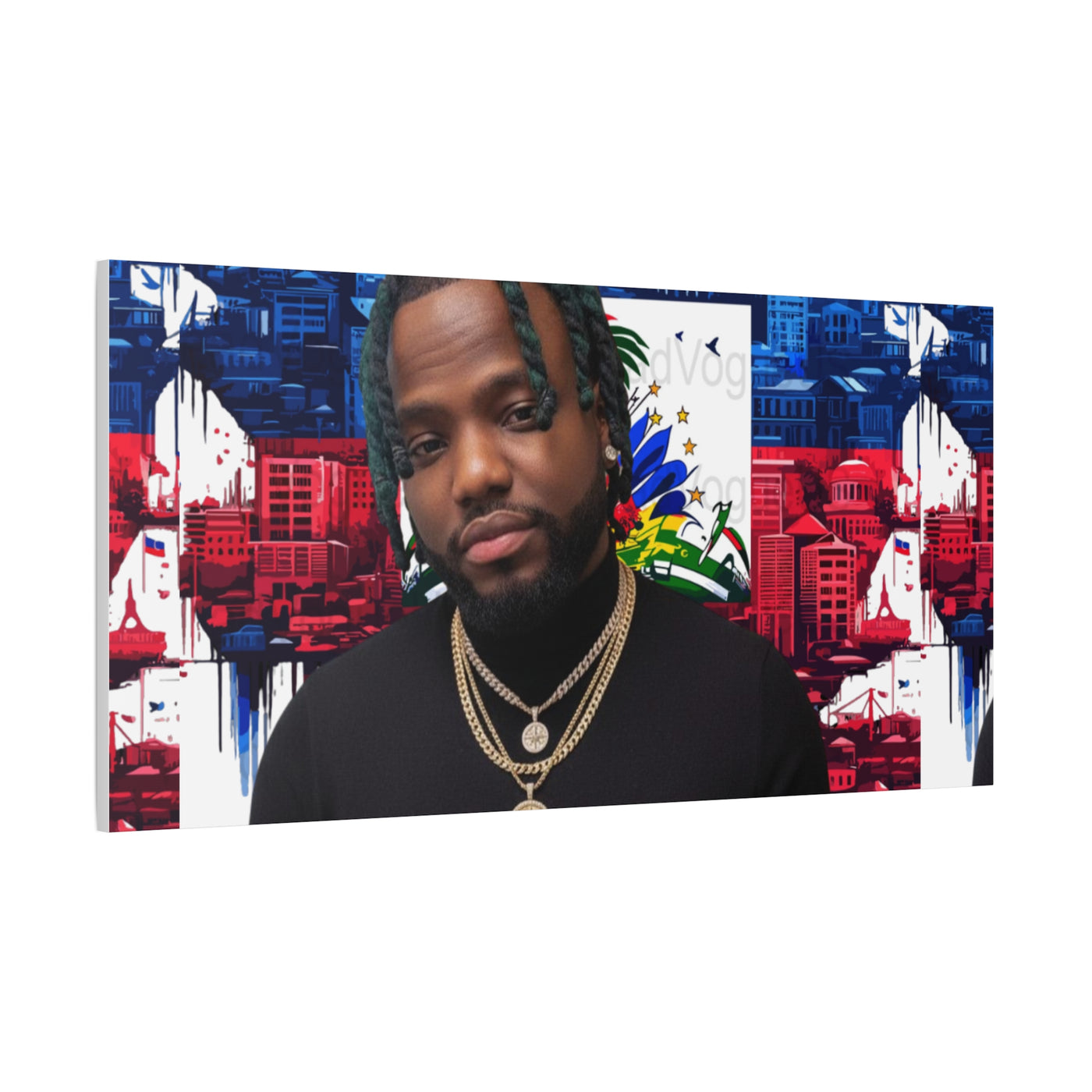 Personalized Urban Flag Background Matte