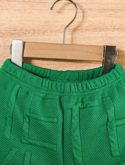 Shorts de l'ensemble d'été pour garçon de 4 à 7 ans, parfaits pour les aventures estivales.