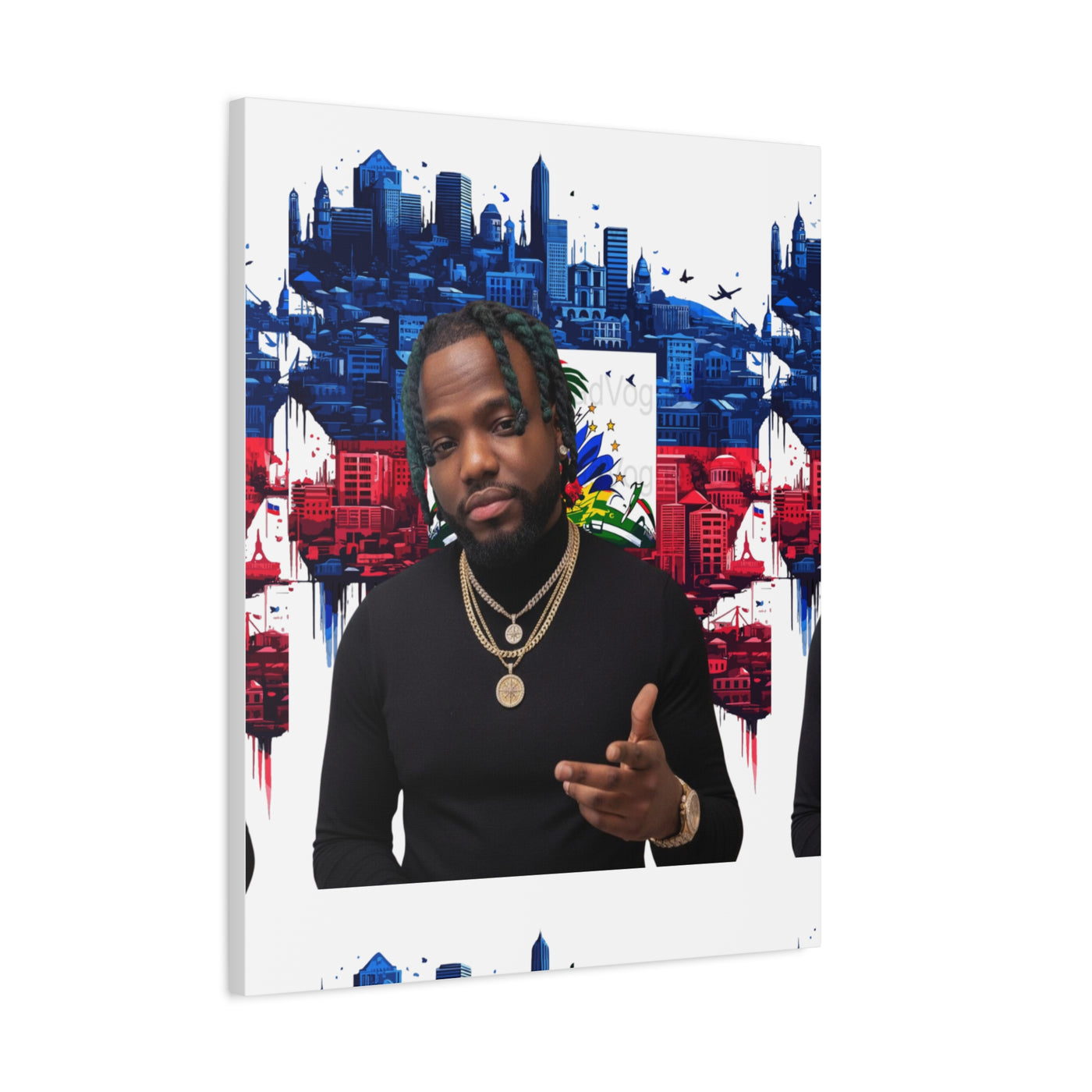 Personalized Urban Flag Background Matte