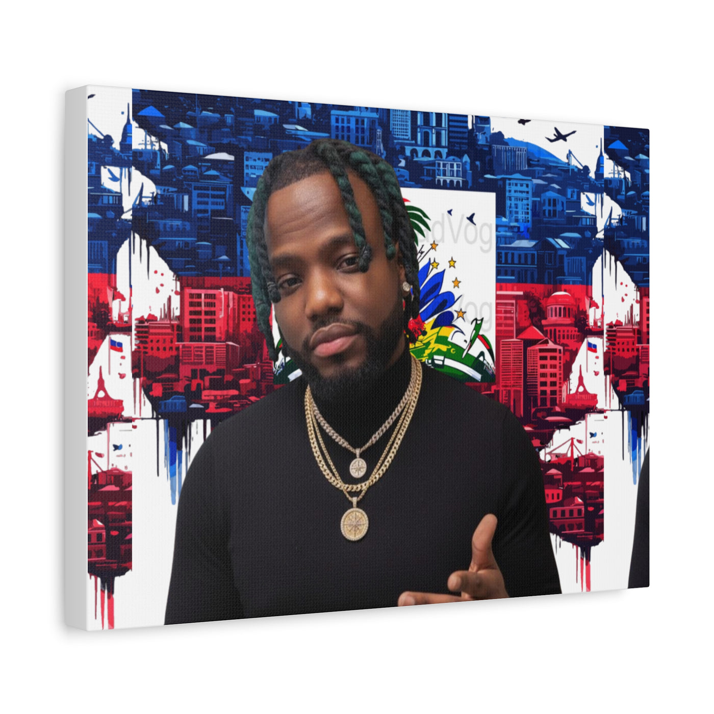 Personalized Urban Flag Background Matte