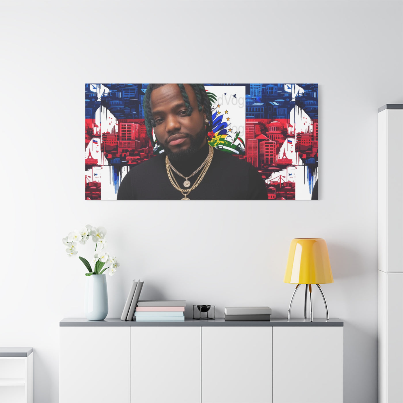 Personalized Urban Flag Background Matte