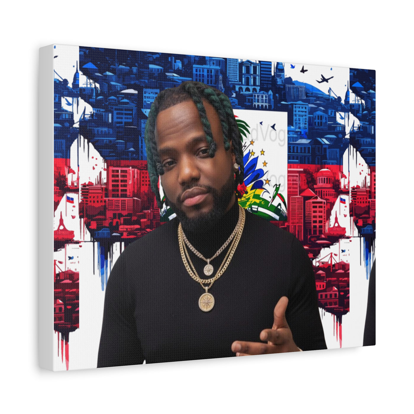 Personalized Urban Flag Background Matte