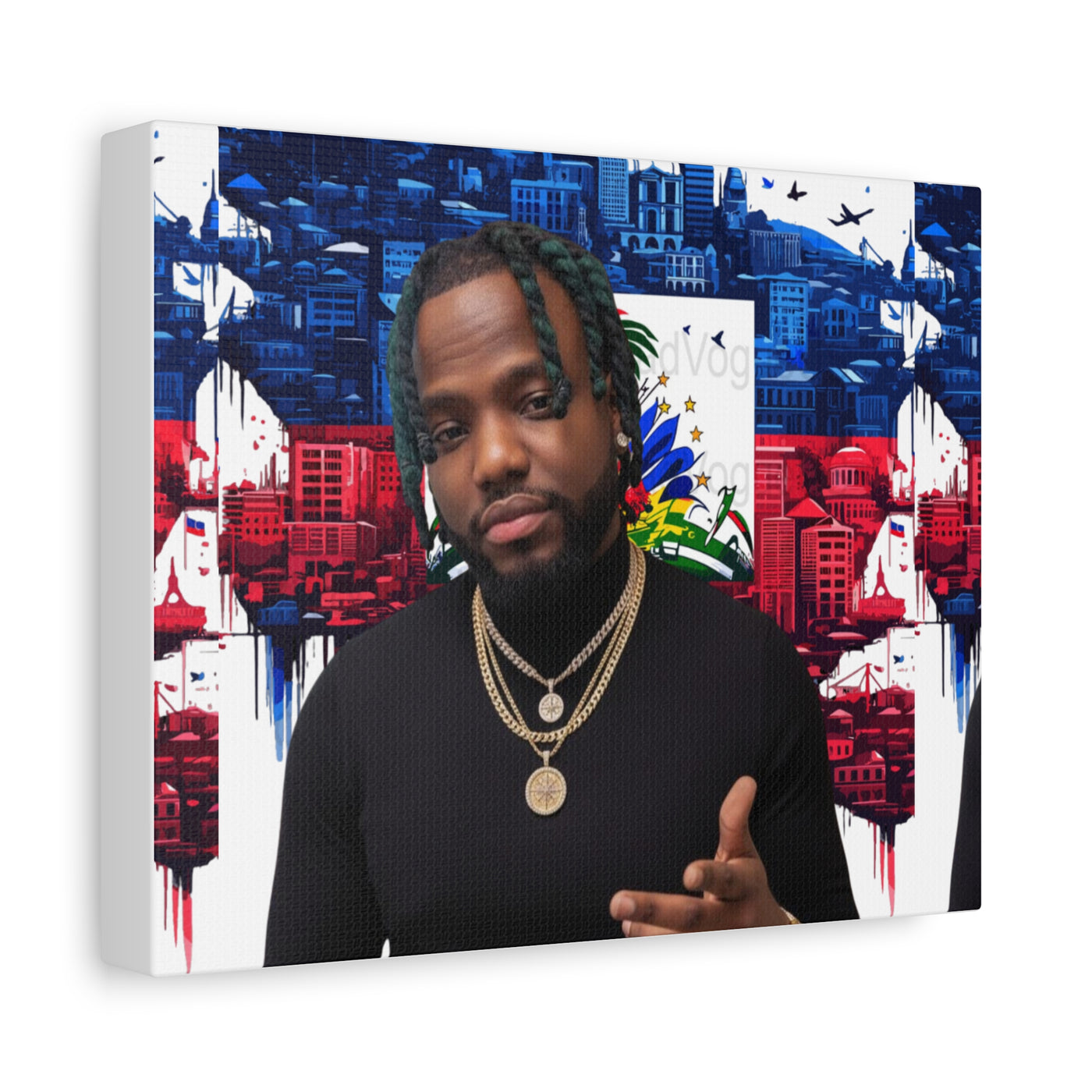 Personalized Urban Flag Background Matte