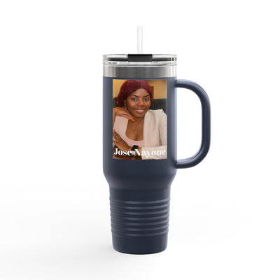 40oz Insulated Travel Tumbler with Custom Photo — Personalized Mug for Commuters & Gifts