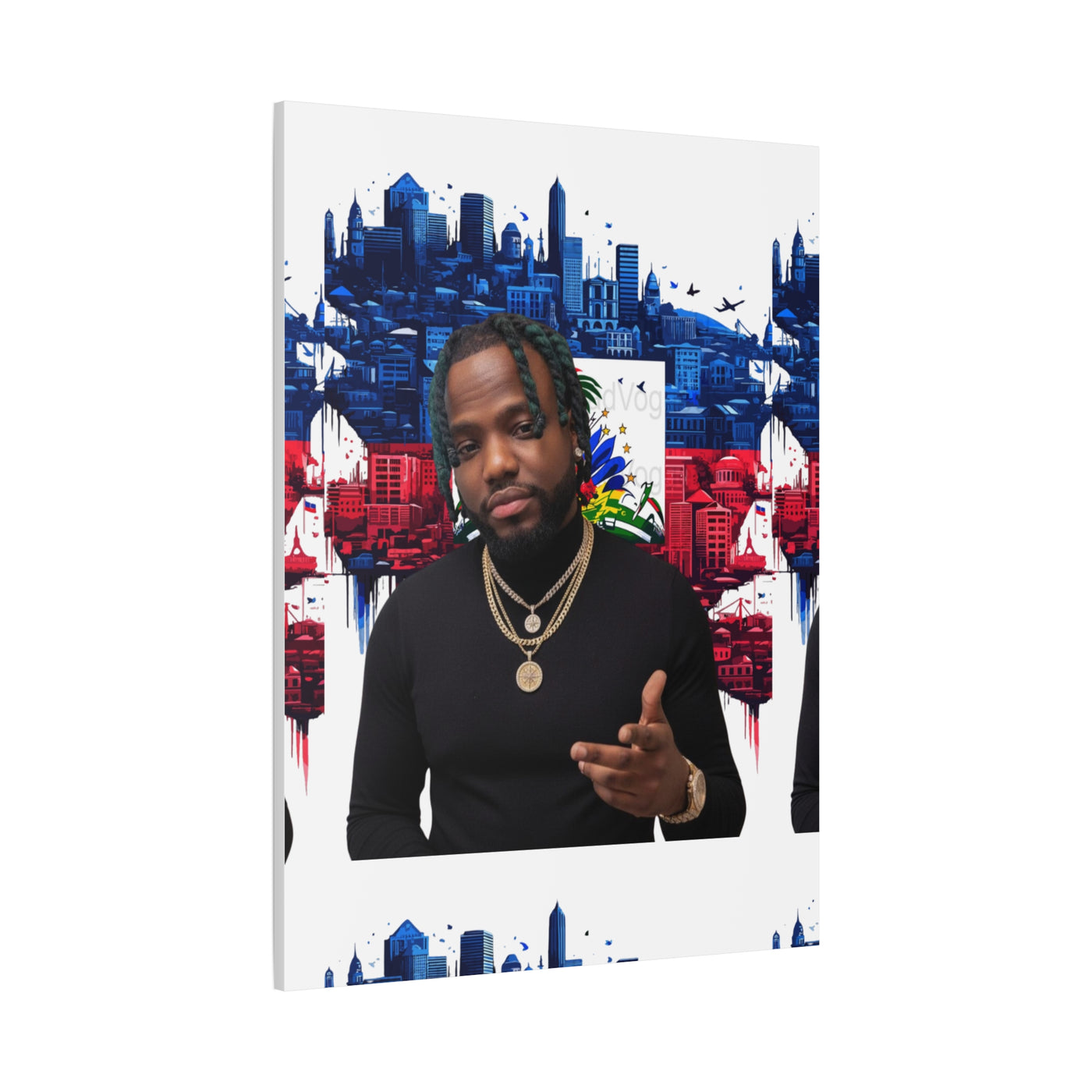 Personalized Urban Flag Background Matte