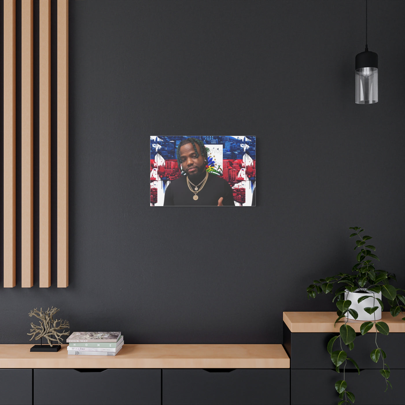 Personalized Urban Flag Background Matte