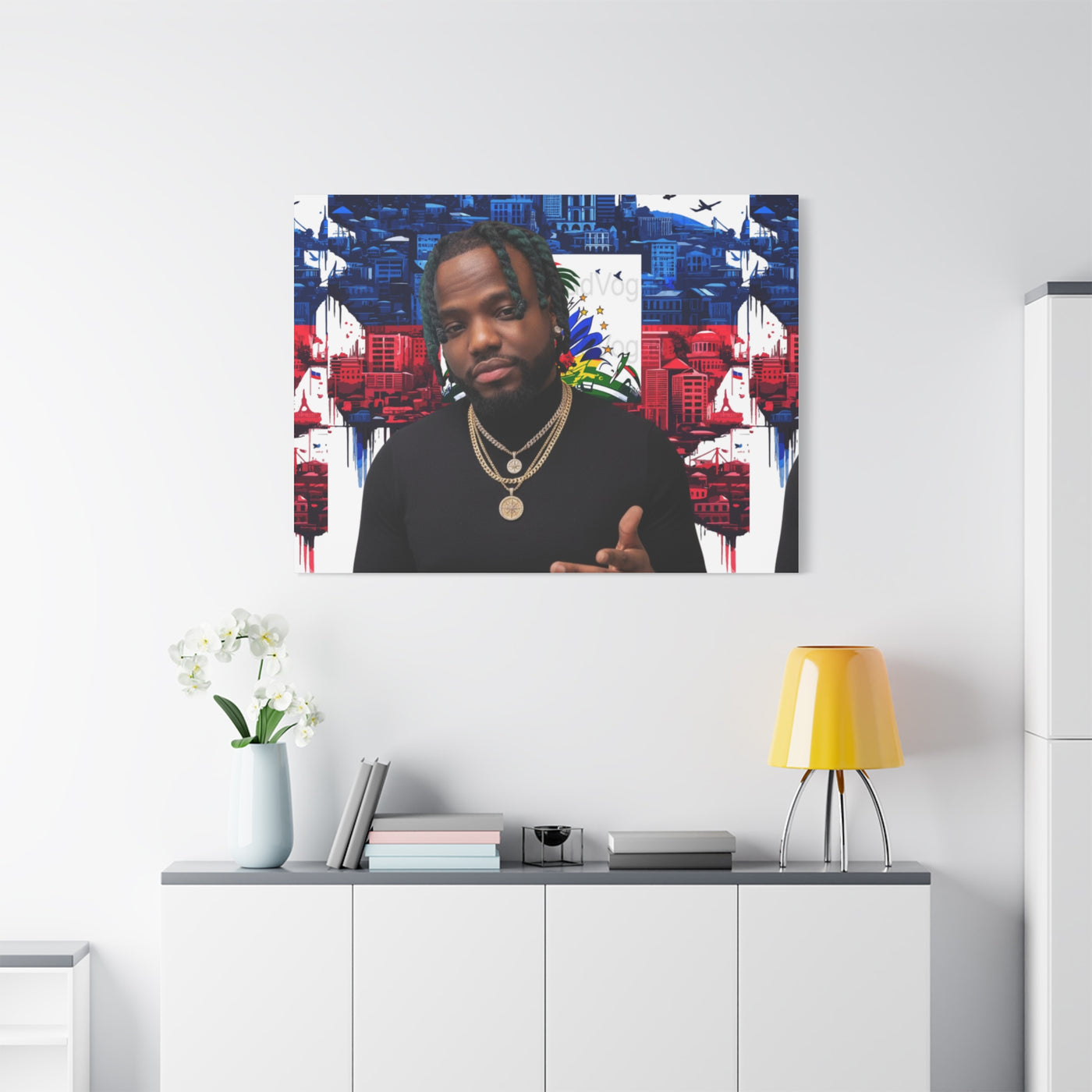 Personalized Urban Flag Background Matte