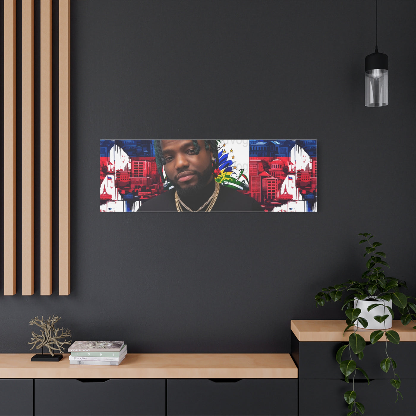 Personalized Urban Flag Background Matte