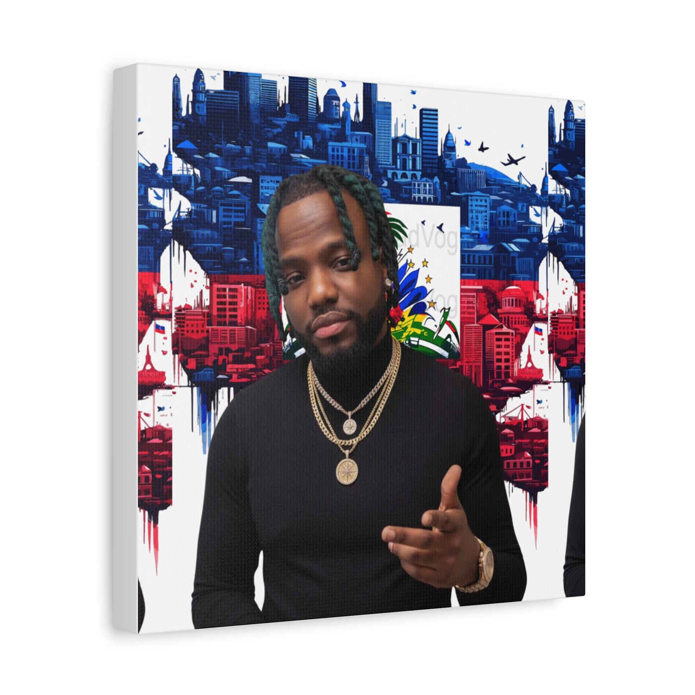 Personalized Urban Flag Background Matte