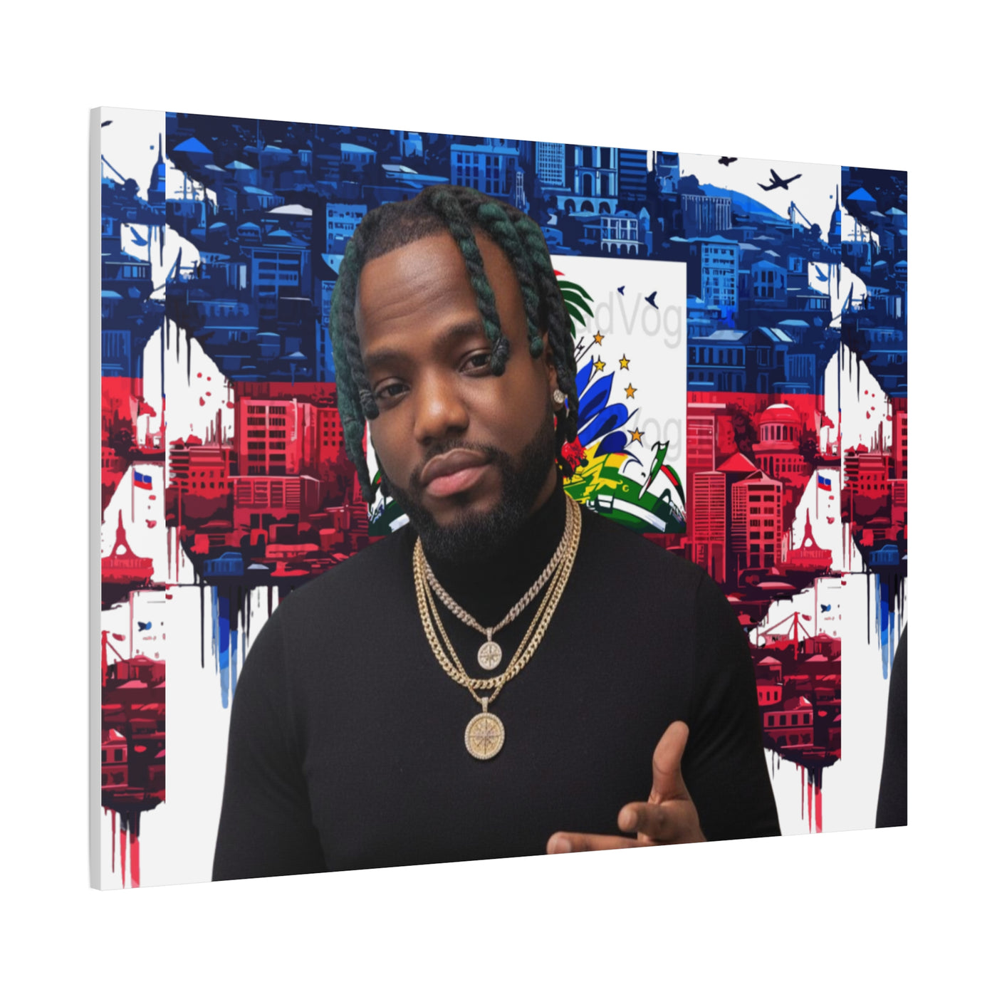 Personalized Urban Flag Background Matte