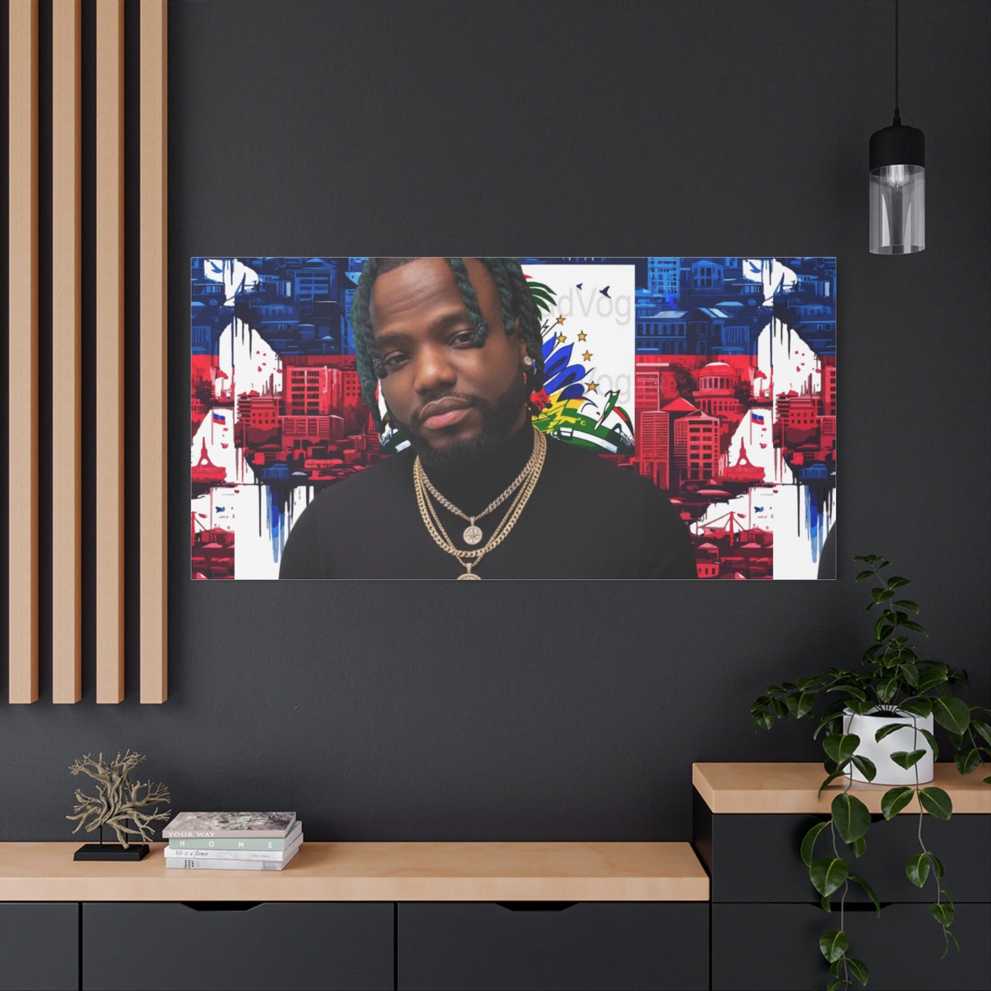 Personalized Urban Flag Background Matte