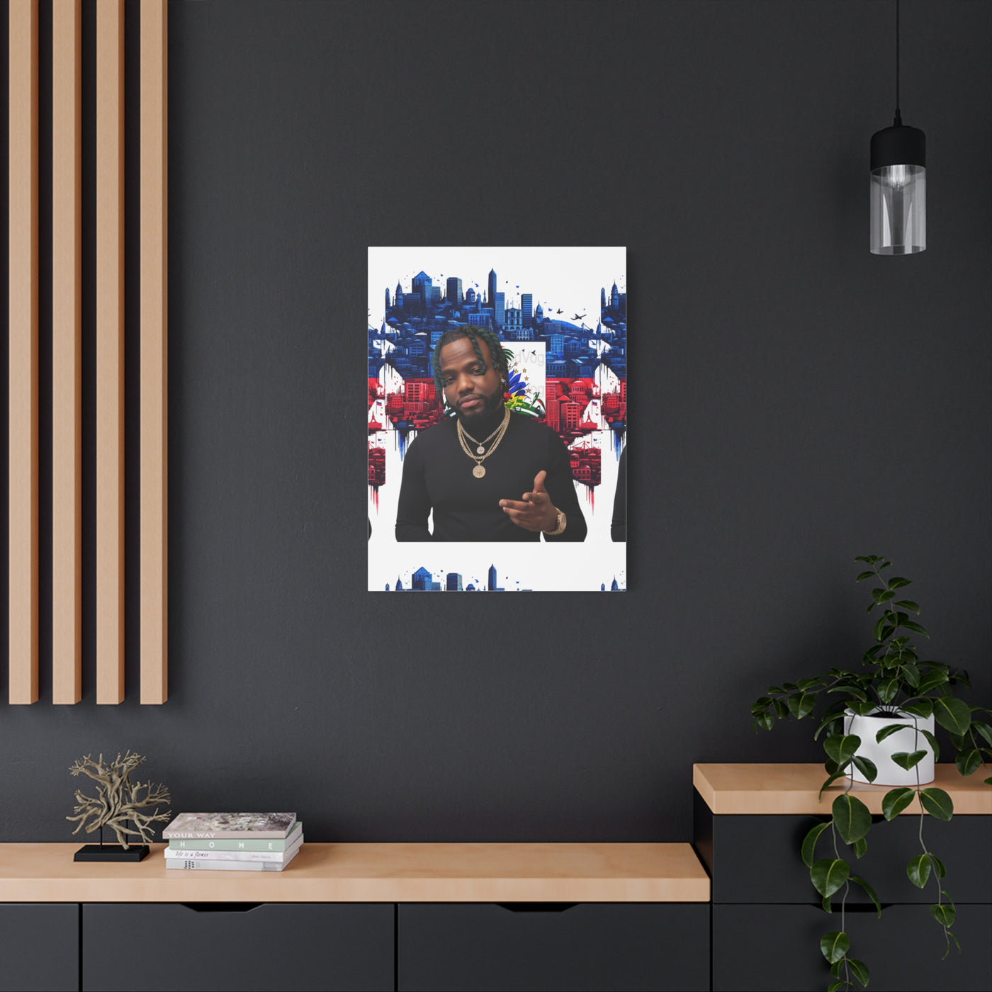 Personalized Urban Flag Background Matte