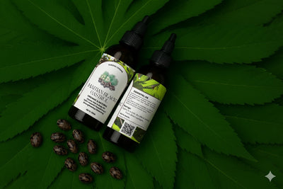 Haitan Black castor / Huile de Ricin Noire Haïtienne – Lwil Maskriti, 100 % Pure, Cheveux & Peau”.